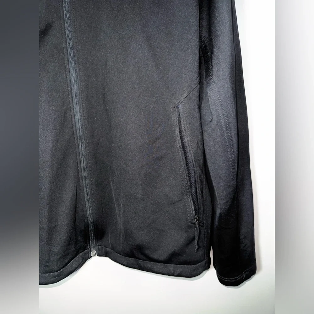 The North Face Windwall Zip Up Collared Jacket Black Polyester Men’s Size XL